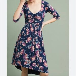 Maeve Floral Navy tshirt Dress